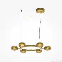 Люстра подвесная ЛЕД Минд (Mind) MOD299PL-L60BS3K Maytoni янтарная на 1 лампу, основание латунь в стиле современный шар Люстра подвесная ЛЕД Минд (Mind) MOD299PL-L60BS3K Maytoni янтарная на 1 лампу, основание латунь в стиле современный шар